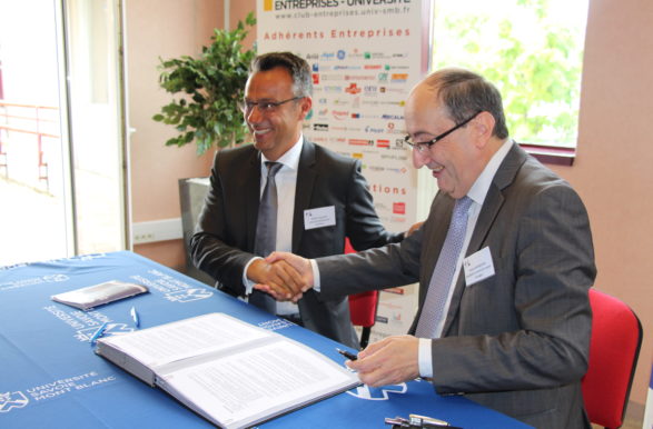 Les Présidents du Club des Entreprises et de l’Université Savoie Mont Blanc ont re signé pour 5 ans !